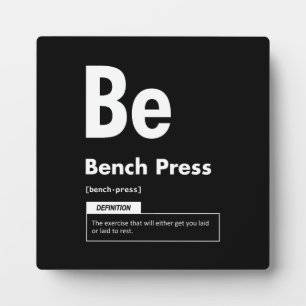Bench Press - Periodic Table - Funny Gym Meme Fotoplaat