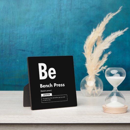 Bench Press - Periodic Table - Funny Gym Meme Fotoplaat (Insitu)