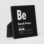 Bench Press - Periodic Table - Funny Gym Meme Fotoplaat (Voorkant)