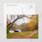 Bench Scene - Ashuelot River Park Briefkaart (Voorkant / Achterkant)