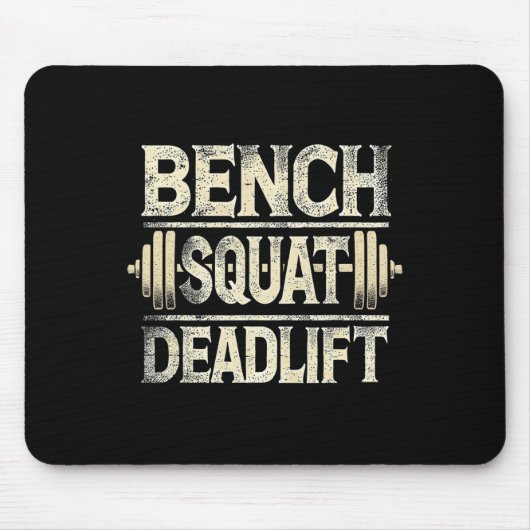 Bench Squat Deadlift Barbell Bodybuilding Muismat (Voorkant)