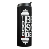 Bench Squat Deadlift fitness van 1000 lbs Thermosbeker (Gedraaid links)