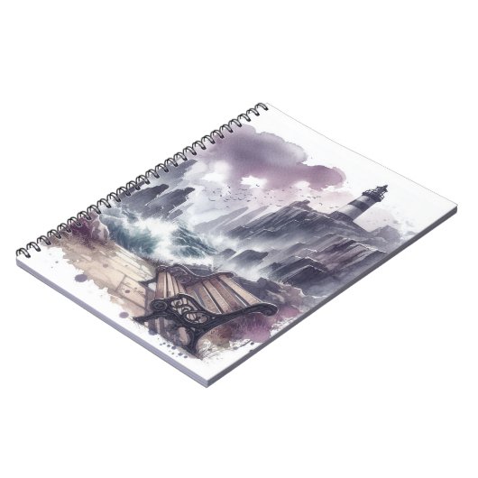 Bench voor de vuurtoren notitieboek (Linkerzijde)