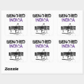BENCHED INDICA VIERKANTE STICKER (Vel)