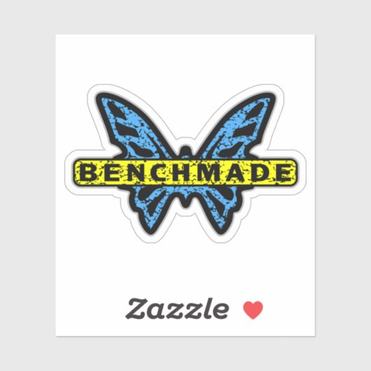 Benchmade Messen Retro Batman Vlinder Sticker (Vel)