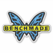 Benchmade Messen Retro Batman Vlinder Sticker (Voorkant)