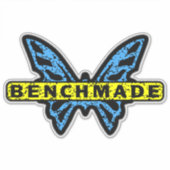 Benchmade Messen Retro Batman Vlinder Sticker (Voorkant)
