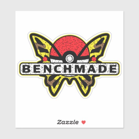 Benchmade nives Yellow Anime Butterfly Sticker (Vel)