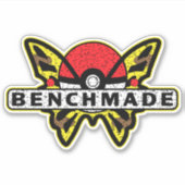 Benchmade nives Yellow Anime Butterfly Sticker (Voorkant)