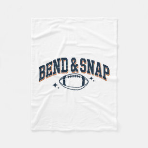 Bend And Snap Touchdown Voetbal Speldag Thanksgivi Fleece Deken