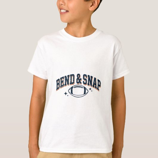 Bend En Snap Touchdown Voetbal Speldag Dankzegging T-shirt (Voorkant)