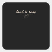 Bend Football Tis The Season Game Day Thanksgiving Vierkante Sticker (Voorkant)