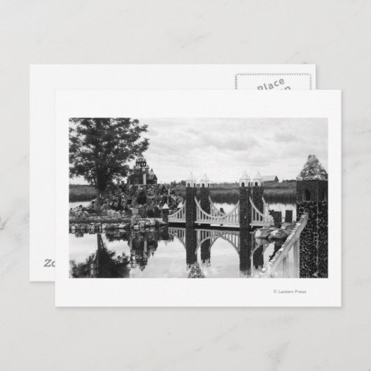 Bend, foto van de rots van Oregon Peterson Briefkaart (Voorkant / Achterkant)