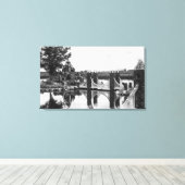 Bend, foto van de rots van Oregon Peterson Canvas Afdruk (Insitu (Houten vloer))