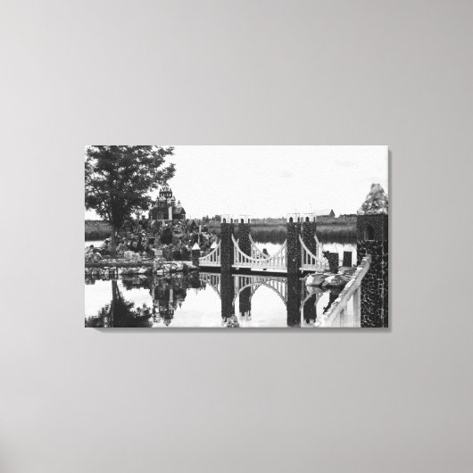 Bend, foto van de rots van Oregon Peterson Canvas Afdruk (Voorkant)