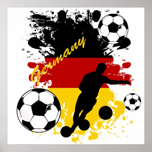 Bend het Duitsland Voetbal splash devices Poster (Voorkant)
