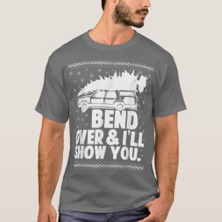 Bend & I Will Show You Truck Christmas Tree Couple T-shirt