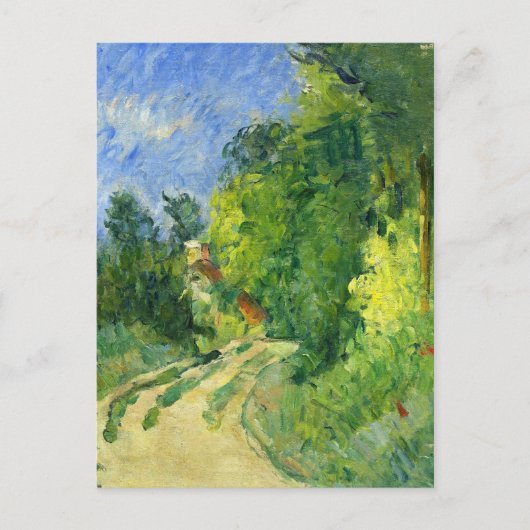Bend in het Weg Bos Paul Cezanne Briefkaart (Voorkant)