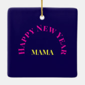  "Bend It Like 2025" Yoga Cat Keramisch Ornament (Achterkant)