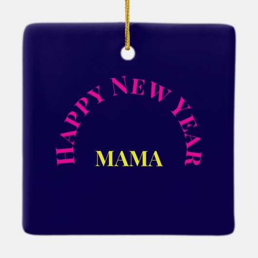  "Bend It Like 2025" Yoga Cat Keramisch Ornament (Achterkant)