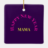  "Bend It Like 2025" Yoga Cat Keramisch Ornament (Achterkant)