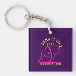  "Bend It Like 2025" Yoga Cat Sleutelhanger