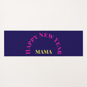 "Bend It Like 2025" Yoga Cat Yogamat (Achterkant (horizontaal))