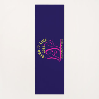  "Bend It Like 2025" Yoga Cat Yogamat