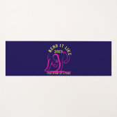 "Bend It Like 2025" Yoga Cat Yogamat (Voorkant (horizontaal))