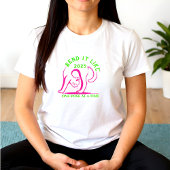 Bend It Like 2025: Yoga Kat Leuke Vrouwen T-shirt