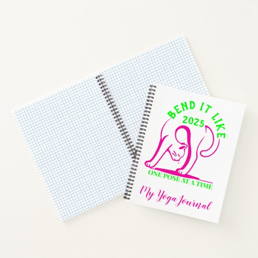 Bend It Like 2025: Yoga Kattenplezier Notitieboek (Binnen)