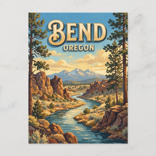 Bend Oregon Briefkaart (Voorkant)