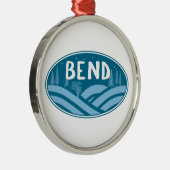 Bend Oregon Buiten Metalen Ornament (Rechts)