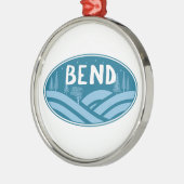 Bend Oregon Buiten Metalen Ornament (Links)
