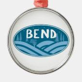 Bend Oregon Buiten Metalen Ornament (Voorkant)