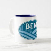 Bend Oregon Buiten Tweekleurige Koffiemok (Voorkant links)