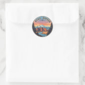 Bend Oregon Coast Travel Briefkaart Ronde Sticker (Tas)