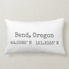 Bend, Oregon Coördineert Lumbar Kussen