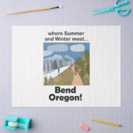 Bend Oregon Dubbel Seizoen Vibe Weekenduitstap Fee Tissuepapier