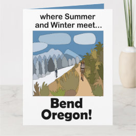 Bend Oregon Dubbel Seizoen Vibe Weekenduitstap Kaart