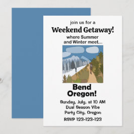 Bend Oregon Dubbel Seizoen Vibe Weekenduitstapje Kaart