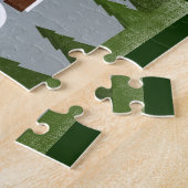 Bend Oregon Fun Retro Snowy Mountains Legpuzzel (Zijkant)