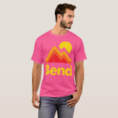 Bend Oregon Hiking Retro  Mountain T-shirt (Voorkant volledig)