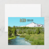 Bend Oregon Mountain Kaart (Voorkant / Achterkant)