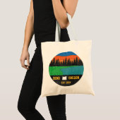  Bend Oregon Mountain Retro Souvenir Tote Bag (Voorkant (product))