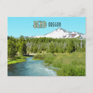 Bend Oregon Mountain Vintage Briefkaart