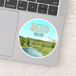 Bend Oregon Mountain Vintage Sticker