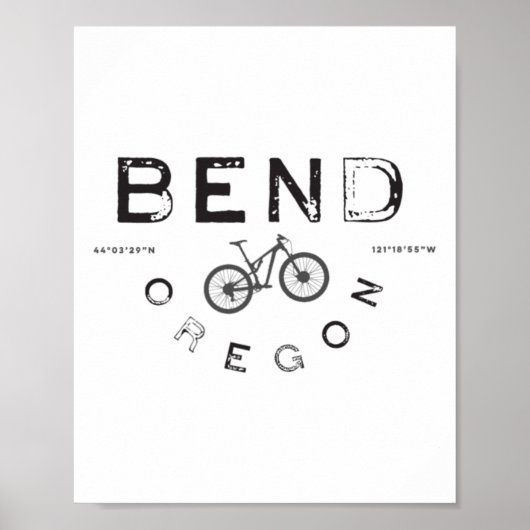Bend Oregon Mountainbiken Poster (Voorkant)