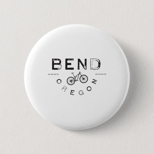 Bend Oregon Mountainbiken  Ronde Button 5,7 Cm (Voorkant)