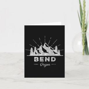 Bend Oregon of T Shirt wandelen Retro T-shirt DE Kaart